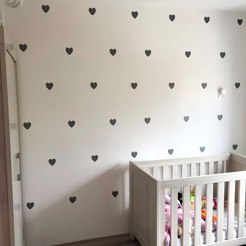 Baby Girl Nursery Quotes - Heart Baby Room Decorative Stickers Girl